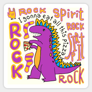 rock spirit, dinosaur Magnet